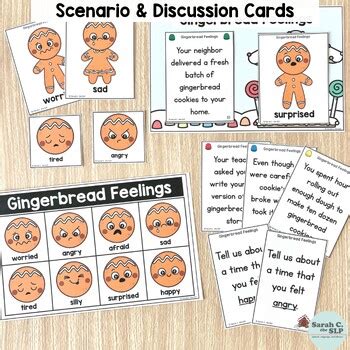 Gingerbread Man Feelings Emotions Activities For Language Therapy Freebie