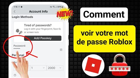 Comment Voir Votre Mot De Passe Roblox Nouveau 2024 Voir Le Mot De