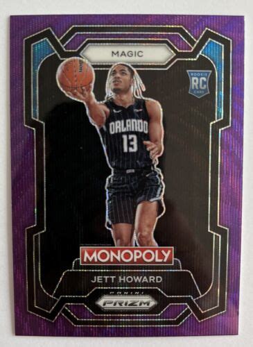 2023 24 Prizm Monopoly 65 Jett Howard Purple Wave Prizm SP EBay