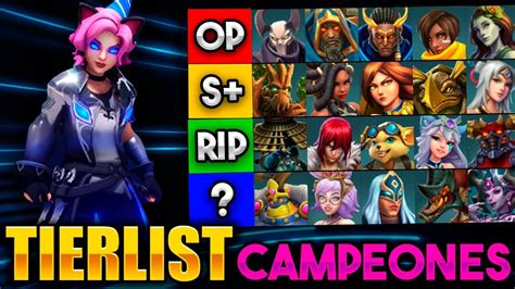 Tierlist De Los Campeones Mas Rotos De Paladins Paladins Aniversario