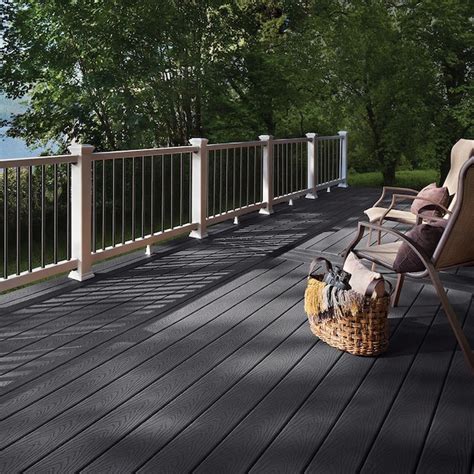 Trex Select 12 Ft Winchester Grey Square Composite Deck Board In The Composite Deck Boards