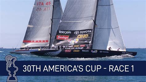 30th Americas Cup Race 1 Ita Vs Nzl Americas Cup Youtube