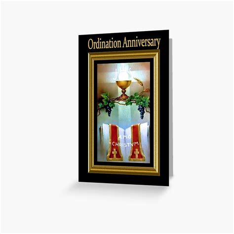 "Anniversary of priest celebrating Ordination Day" Greeting Card for ...