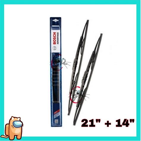 BOSCH FRONT WIPER BLADE SET ADVANTAGE 21 14 PERODUA AXIA BEZZA VIOS