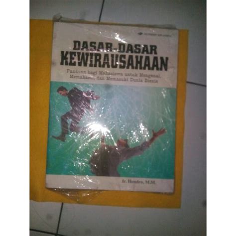 Jual DASAR DASAR KEWIRAUSAHAAN Ir HENDRO Shopee Indonesia