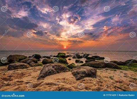 Fantastic View Of The Dark Overcast Sky Dramatic And Picturesque