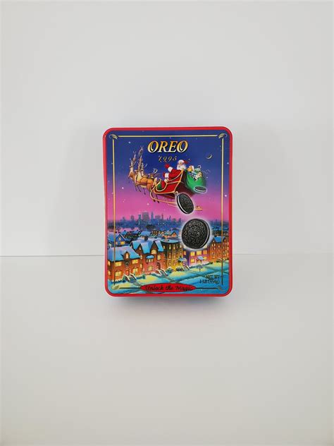 Nabisco Oreo Unlock The Magic Santa Christmas Tin Etsy