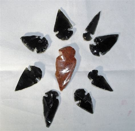 Black Obsidian Arrowheads - The Zentist of York