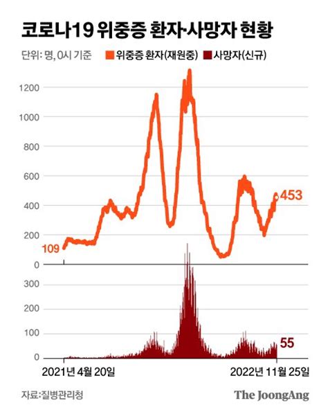 위중증 1주새 16증가 대부분 고령층정부 “하루 확진자 20만명 대응 병상 확보” 중앙일보