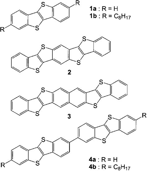 Molecular structures of benzothiophene derivatives. | Download Scientific Diagram