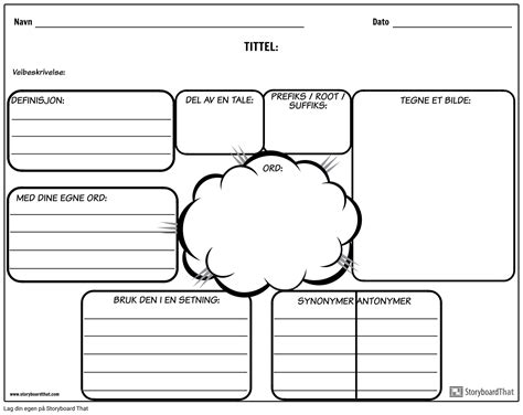 Ordforråd 6 Storyboard por no examples