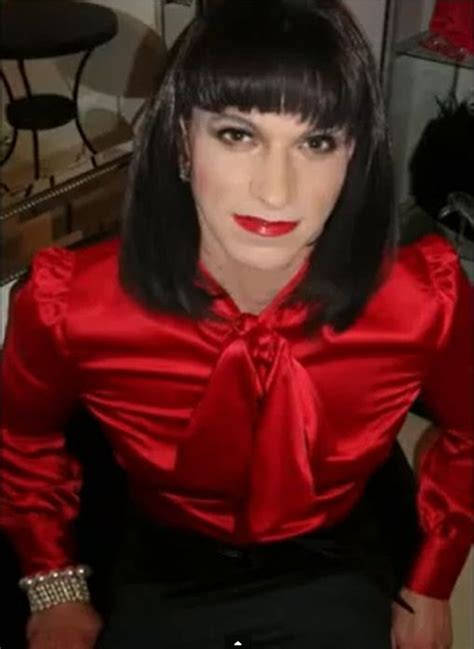 Red Satin Blouse Red Satin Blouse Ruffle Blouse Pretty Men Gorgeous Women Beautiful Naughty