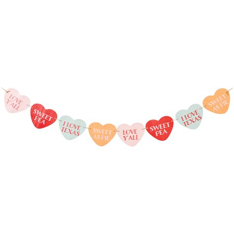 Destination Holiday Valentines Wood Heart Garland - Shop Seasonal decor ...