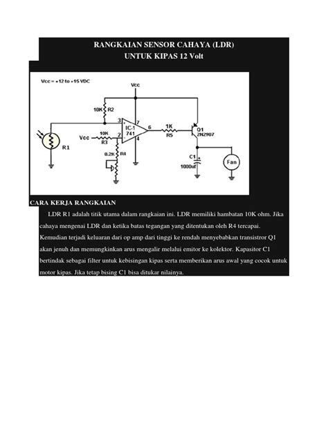 Rangkaian Sensor Cahaya