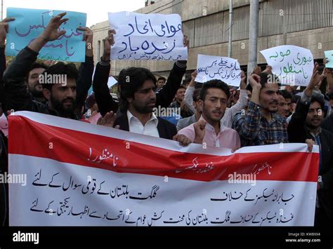 Youth Of Gilgit Baltistan Are Holding Protest Demonstration For Their