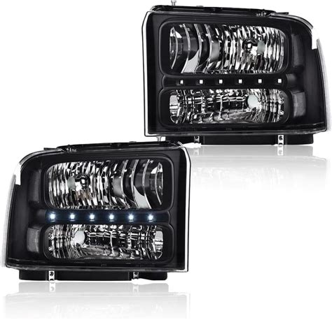 Cnnell Led Headlights Assembly Compatible With 2005 Ford Excursion 2005 2007 F250