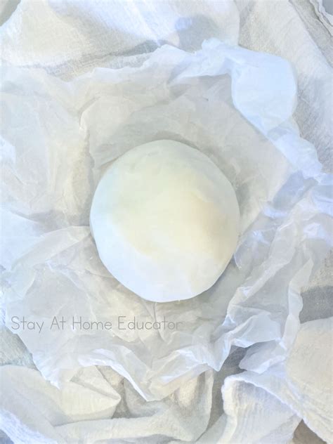 Create Winter Magic How To Make White Playdough Stay At Home Educator