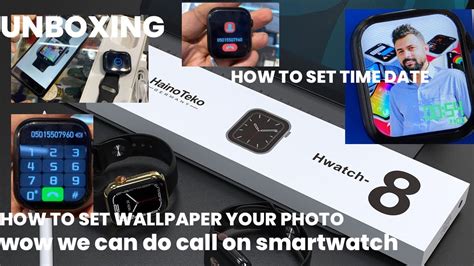 How To Set Wallpaper How To Change Time Smartwatch Series Hainoteko