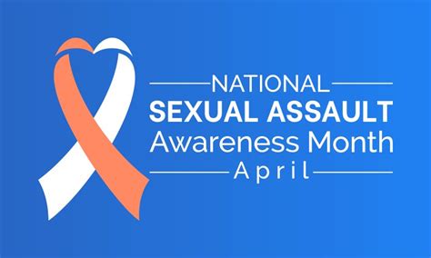 National Sexual Assault Awareness Month Observed Vector Image