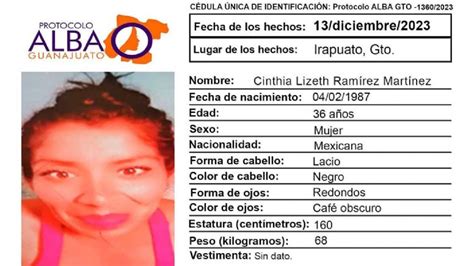 Activan Protocolo Alba Por Desaparición De Cinthia Lizeth Ramírez