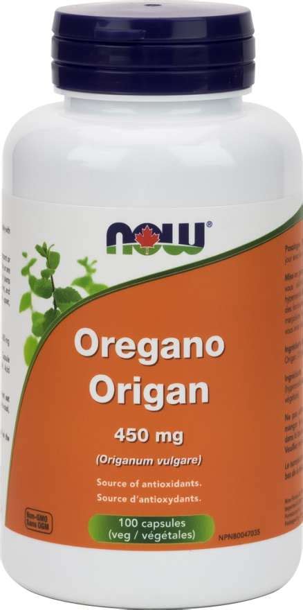 Now Oregano 450 Mg 100 Vegi Caps Your Health Food Store And So Much