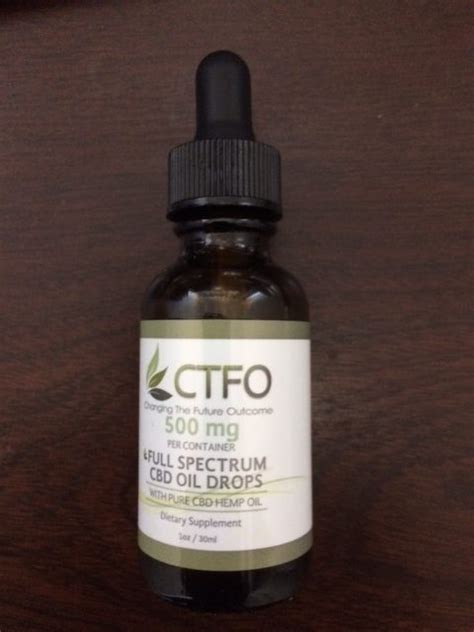 Ctfo Cbd Oil Full Spectrum Ctfo Products