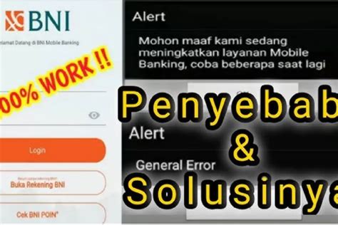 Bni Mobile Banking Error Ini Penyebab Bni Mobile Tidak Bisa Dipakai