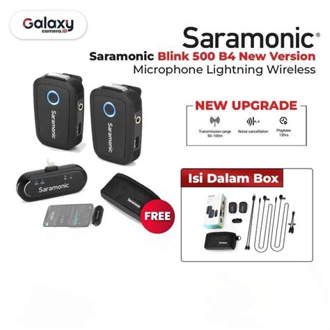 Jual Saramonic Blink 500 B4 Wireless Microphone For Lightning Devices