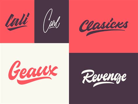 Lettering Logos Collection By Yevdokimov On Dribbble