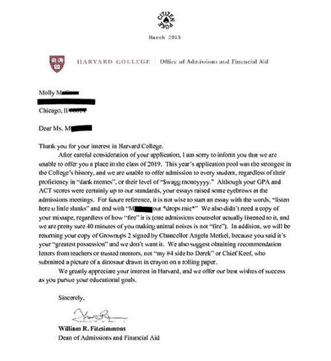 Harvard Mba Recommendation Letter Collage Template