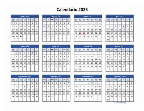 Calendario Laboral 2023 Mexico Image To U