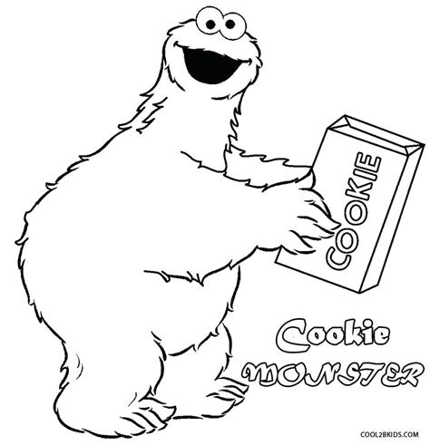 Cookie Monster Face Coloring Pages at GetDrawings | Free download