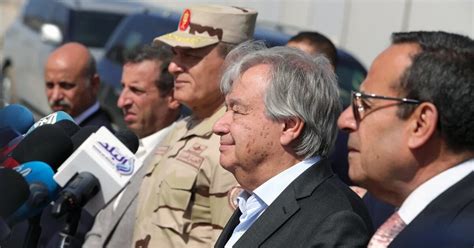 VÍdeo Guterres Llama Desde El Cairo Al Fin Inmediato De La Guerra