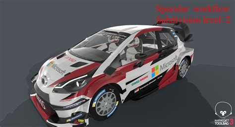 Toyota Yaris Wrc Modelo D Ds Dxf Fbx Max Obj Free D