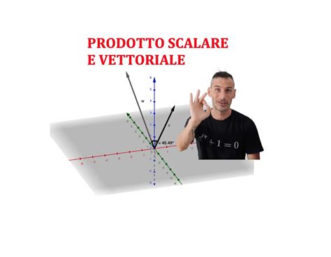 PRODOTTO SCALARE E VETTORIALE Andrea Il Matematico