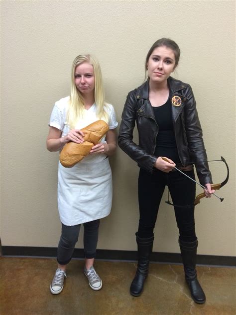 Dynamic Duo Couple Outfit Costume Katniss Everdeen And Peeta Mellark Diy Katniss Everdeen