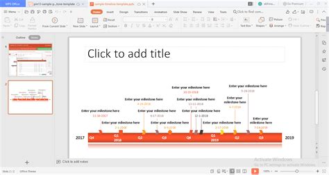 Milestone Chart PowerPoint Template