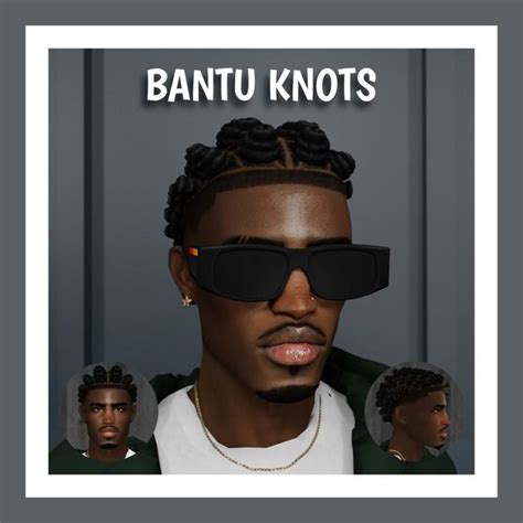 BANTU KNOTS Updated Khadijah551 Sims 4 Black Hair Sims 4 Sims 4