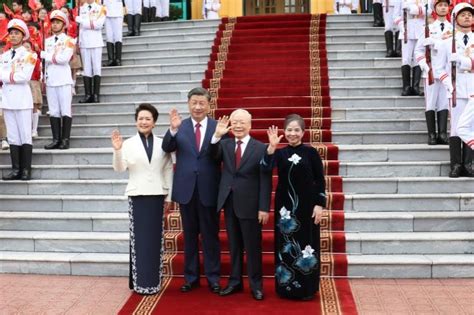 Xi Attends Welcome Ceremony Held By Vietnam S Trong Chinadaily Cn