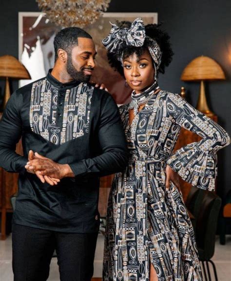 African Clothing For Couples African Matching Outfits For Couples African Couples Attire Couple