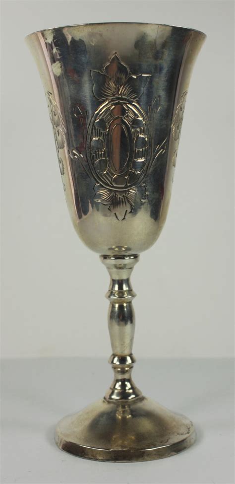 Lot Vintage Silver Plated Goblet