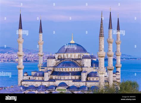 Elevated View Of The Blue Mosque Sultan Ahmet Camii Unesco In