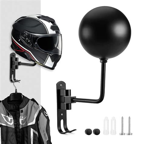 Motorcycle Helmet Holder Motorcycle Helmet Rack Wall Mount Metal Helmet