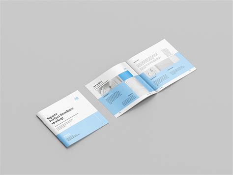 Thin Square Brochure Mockup Mockups Design