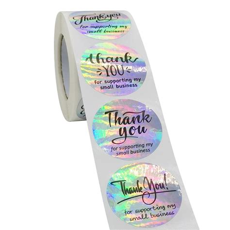 500pcs 1 5 Thank You Stickers Roll Thank You Etsy