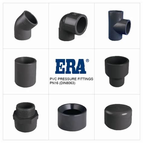 Era PVC UPVC DIN8063 Pressure Pipe Fittings End Plug 110mm End Cap With