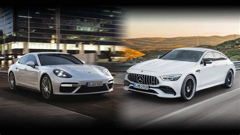 Super Four Doors Mercedes AMG GT Vs Porsche Panamera