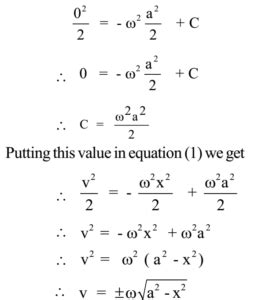 Simple harmonic motion equation - mzaerhy