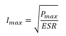 Influence Of Esr And Ripple Current For The Capacitor Selection