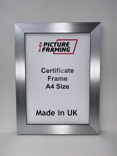 A4 Mahogany Certificate Frame